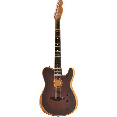 Fender AM Acoustasonic Tele Mah BB Bourbon Burst Fender AM Acoustasonic Tele Mah BB Bourbon Burst