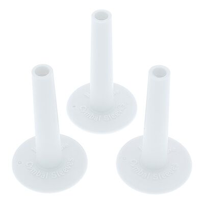 No Nuts Cymbal Sleeves 3pcs White White No Nuts Cymbal Sleeves 3pcs White White
