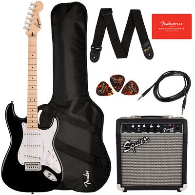 Squier Sonic Stratocaster Pack BK nero Squier Sonic Stratocaster Pack BK nero