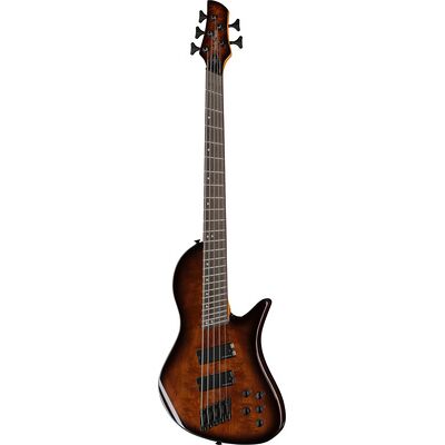 Harley Benton MSB-5 Black Flame Burl Black Burl Harley Benton MSB-5 Black Flame Burl Black Burl