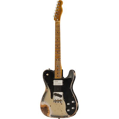 Fender Tele Custom SHR AISACMB Aged Inca Silver con Aged Charcoal Frost Metallic Burst Fender Tele Custom SHR AISACMB Aged Inca Silver con Aged Charcoal Frost Metallic Burst