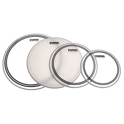 Evans EC2S+ HDD Snare Pack Rock bianco con superficie sabbiata Evans EC2S+ HDD Snare Pack Rock bianco con superficie sabbiata