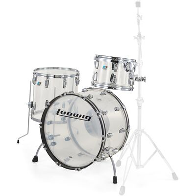 Ludwig Vistalite FAB Set Clear trasparente Ludwig Vistalite FAB Set Clear trasparente