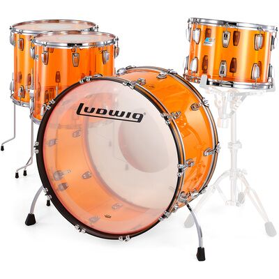 Ludwig Vistalite ZEP Set Amber ambra Ludwig Vistalite ZEP Set Amber ambra