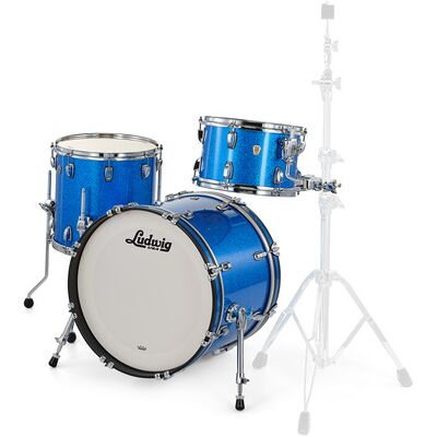 Ludwig Classic Maple Downbeat Blue S. Blue Sparkle Ludwig Classic Maple Downbeat Blue S. Blue Sparkle