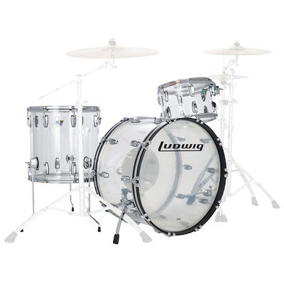 Ludwig Vistalite ProBeat Set Clear trasparente Ludwig Vistalite ProBeat Set Clear trasparente
