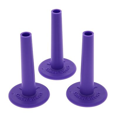 No Nuts Cymbal Sleeves 3pcs Purple purple No Nuts Cymbal Sleeves 3pcs Purple purple