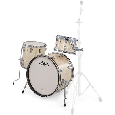 Ludwig Legacy Maple Downbeat V.White Vintage White Marine Ludwig Legacy Maple Downbeat V.White Vintage White Marine