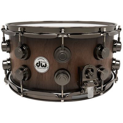 DW 14"x07" SN Walnut Ebony Burst Natural To Quick Ebony Burst DW 14"x07" SN Walnut Ebony Burst Natural To Quick Ebony Burst