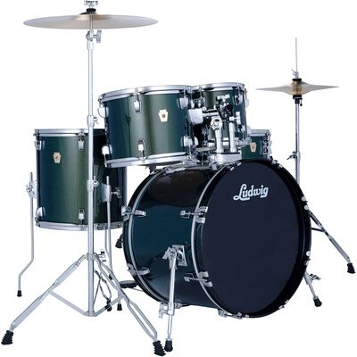 Ludwig Accent Fuse 5pc Jade Dust Jade Dust Ludwig Accent Fuse 5pc Jade Dust Jade Dust