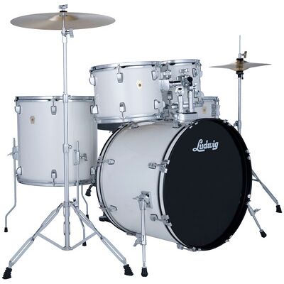 Ludwig Accent Drive 5pc Snow Dust Snow Dust Ludwig Accent Drive 5pc Snow Dust Snow Dust