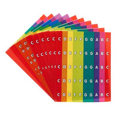 Boomwhackers Chroma-Notes Stick-Ons Boomwhackers Chroma-Notes Stick-Ons