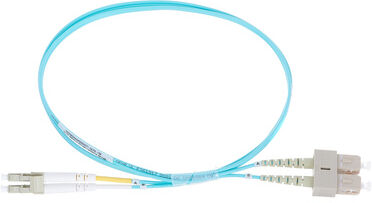 pro snake LWL Cable LC-SC Duplex OM4, 1m Turquoise