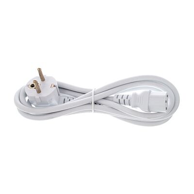 the sssnake EU Power Cable 1.8m White White the sssnake EU Power Cable 1.8m White White