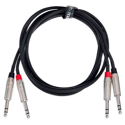 the sssnake Dual Patch Cable 1.8m nero the sssnake Dual Patch Cable 1.8m nero