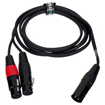 the sssnake Y-Cable FFM 1.6m Black the sssnake Y-Cable FFM 1.6m Black