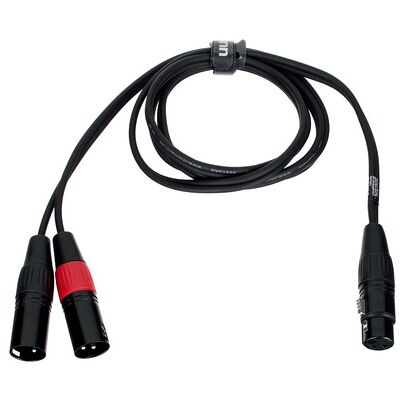 the sssnake Y-Cable FMM 1.6m Black the sssnake Y-Cable FMM 1.6m Black