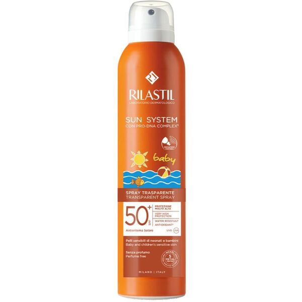 ist.ganassini spa rilastil sun system baby spray trasparente solare spf 50+ corpo per bambini 200ml