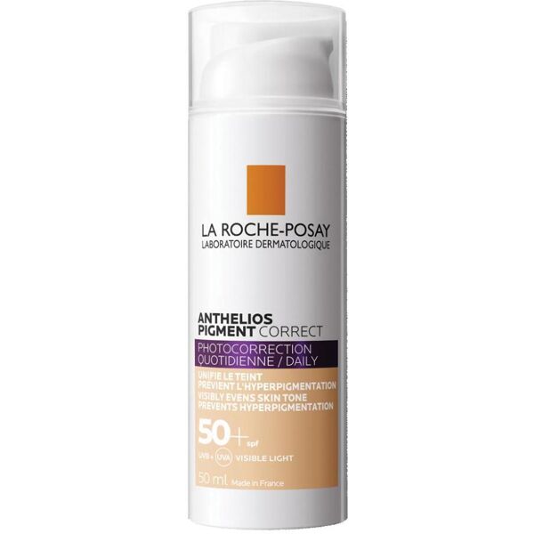 l'oreal la roche posay anthelios pigment correct solare viso spf50+ light, 50 ml