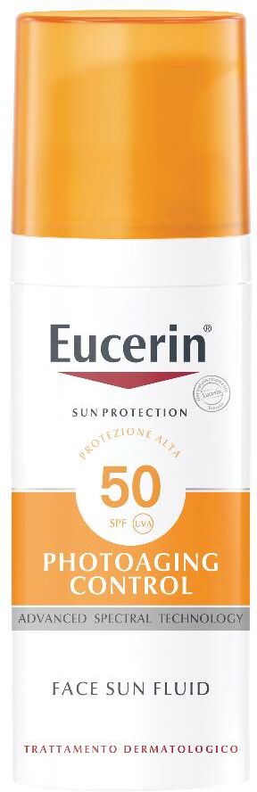 beiersdorf spa eucerin photoaging control protezione solare anti-età viso spf50 + 50ml