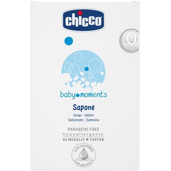 chicco baby moments igiene e cura del bambino sapone solido delicato 100 g