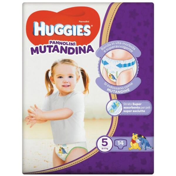 kimberly clark italia hugg.p-mut.5(12-17kg)14pz