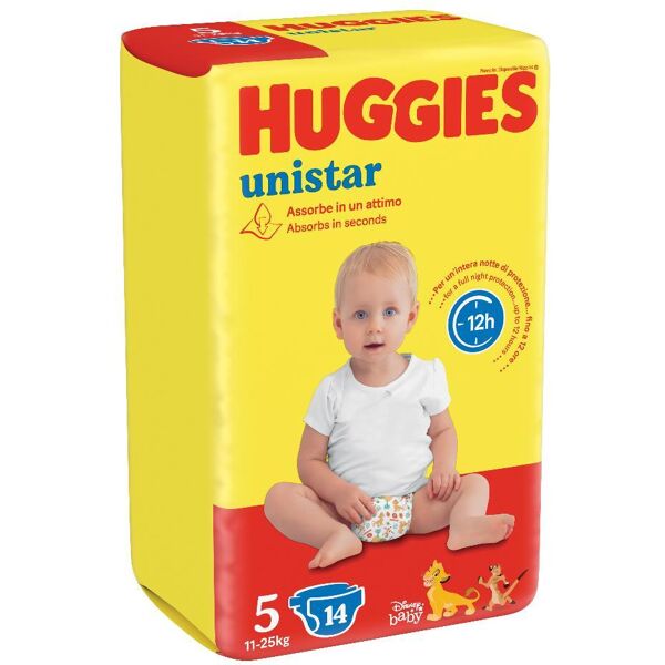 kimberly clark italia huggies unistar base 5 14pz