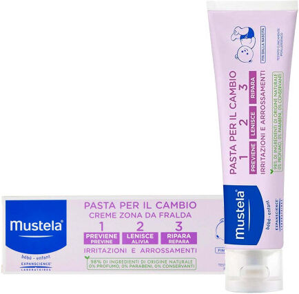 lab.expanscience italia srl mustela - pasta per il cambio 1-2-3  promo 100 ml