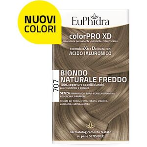 ZETA FARMACEUTICI SpA Euphidra Bellezza e Salute Tinta per Capelli ColorPro XD Colore 707 Biondo Naturale Freddo