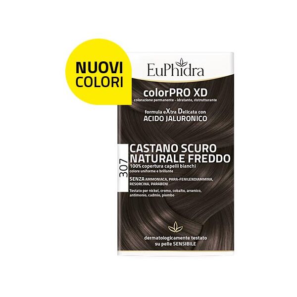 zeta farmaceutici spa euphidra bellezza e salute tinta per capelli colorpro xd colore 307 castano scuro naturale freddo