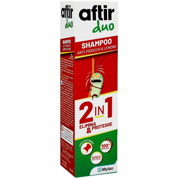 viatris italia srl meda aftir duo shampoo doppia azione anti pidocchi  100 ml