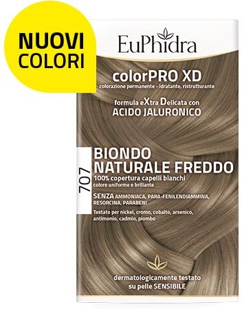 zeta farmaceutici spa euphidra bellezza e salute tinta per capelli colorpro xd colore 707 biondo naturale freddo