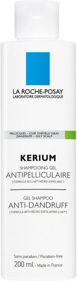 l'oreal la roche posay-phas kerium shampoo anti-forfora capelli grassi 200 ml