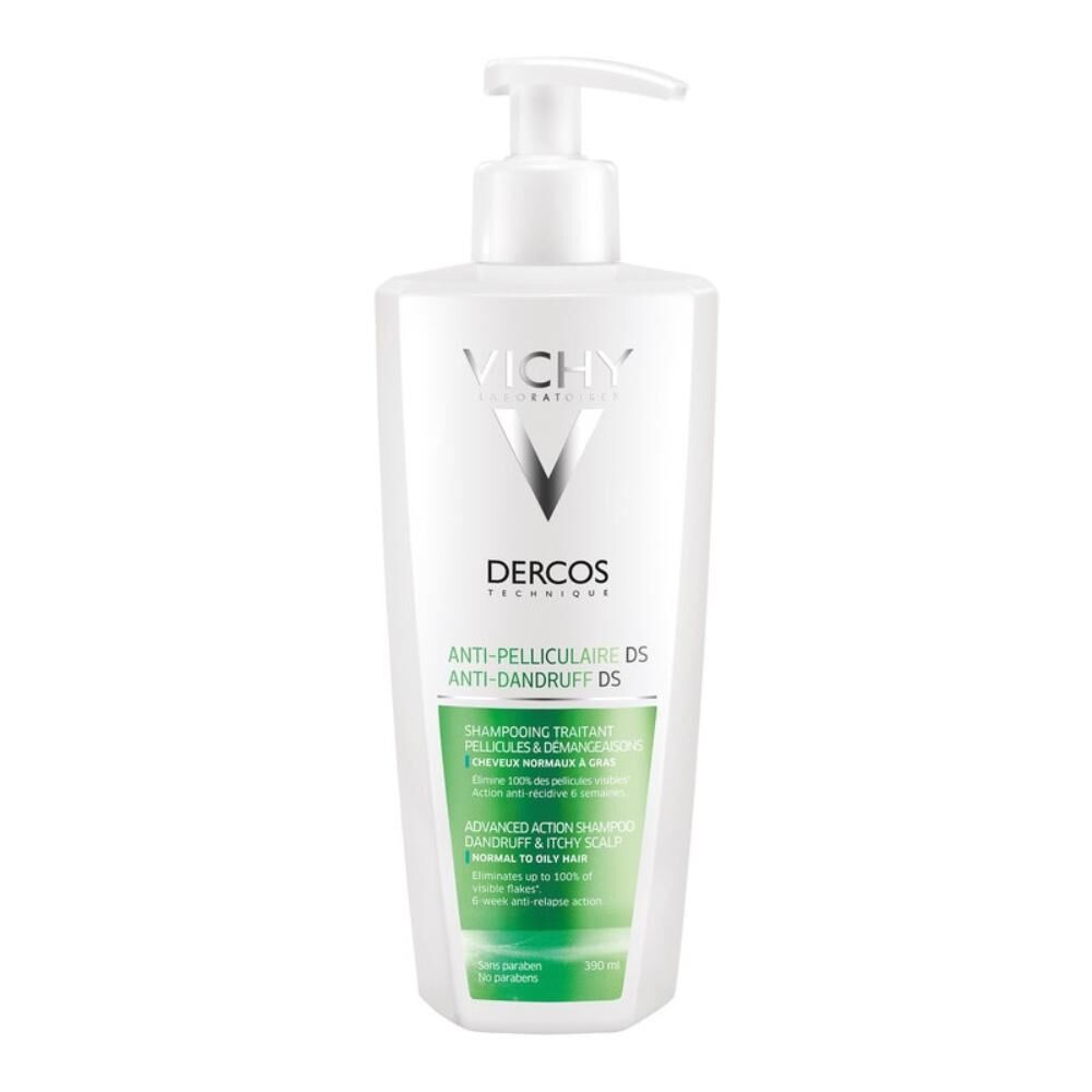vichy dercos shampoo anti-forfora trattante capelli grassi 390 ml