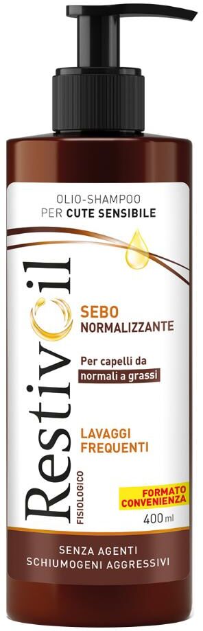 perrigo italia srl restivoil capelli sani e splendenti fisiologico sebo normalizzante shampoo riequilibrante 400 ml