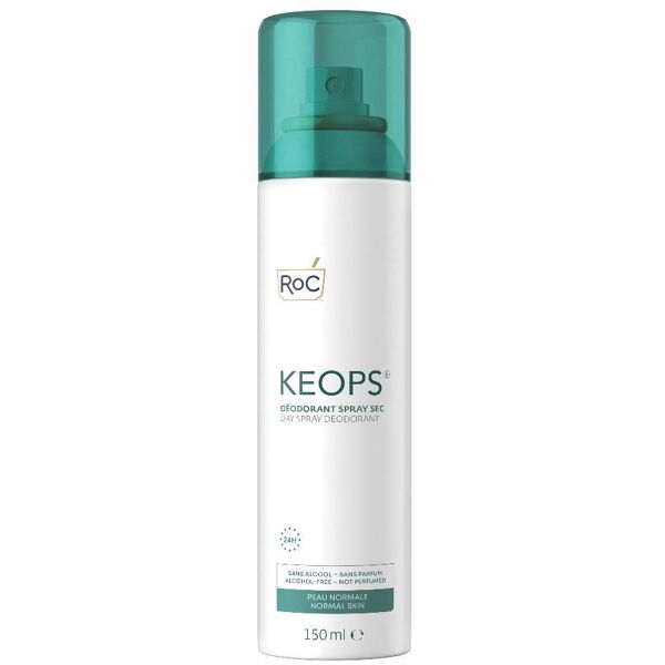 roc opco llc roc skincare cura e igiene del corpo keops deodorante cattura odori spray secco 24h 150 ml