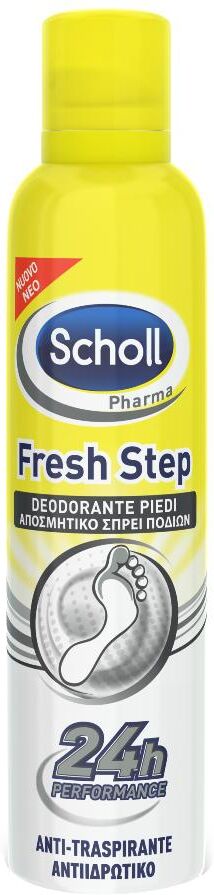 scholl sudorazione piedi fresh step trattamento deodorante piedi 150 ml