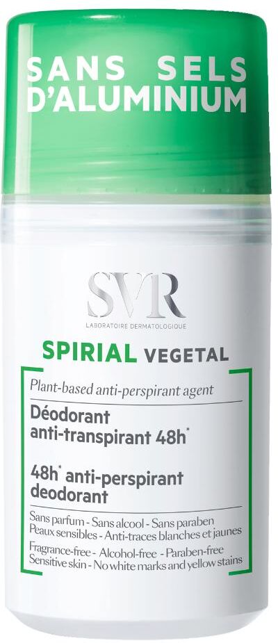 laboratoires svr svr spirial vegetal deodorante anti-traspirante 48 h roll-on 50 ml