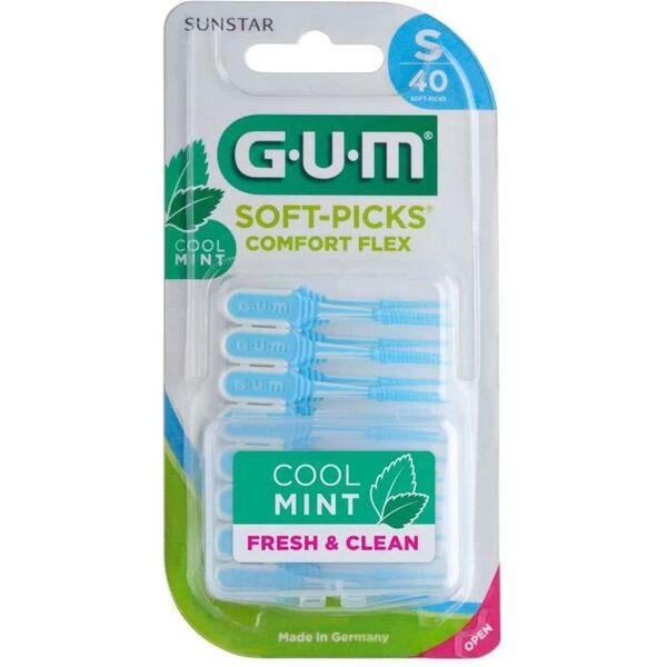 sunstar italiana srl gum soft pick comfort flex cool mint small scovolino 40 pezzi