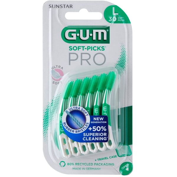 sunstar italiana srl gum soft picks pro large scovolino interdentale 30 pezzi