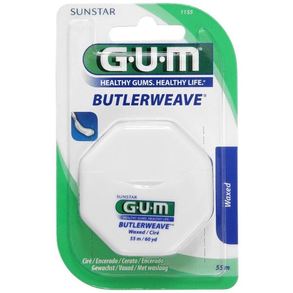 sunstar italiana srl gum  igiene dentale quotidiana butlerweave filo interdentale cerato 1155