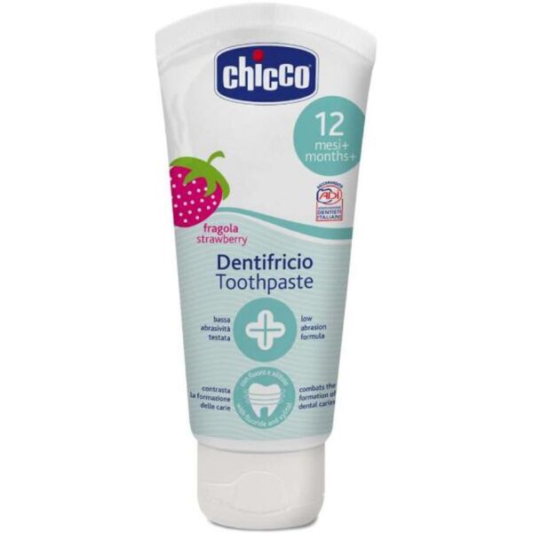 chicco dentifricio fragola 12m+ 50 ml