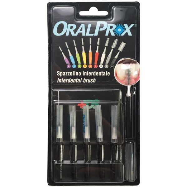 ids spa ids oralprox blister da 6 spazzolini interdentali misura 8 colore nero