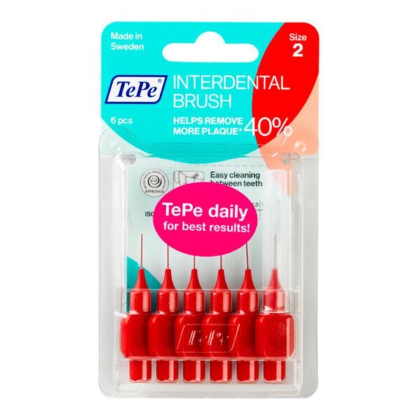 giuriati tepe tepe  cura dentale quotidiana 6 scovolini interdentali 0,5 colore rosso