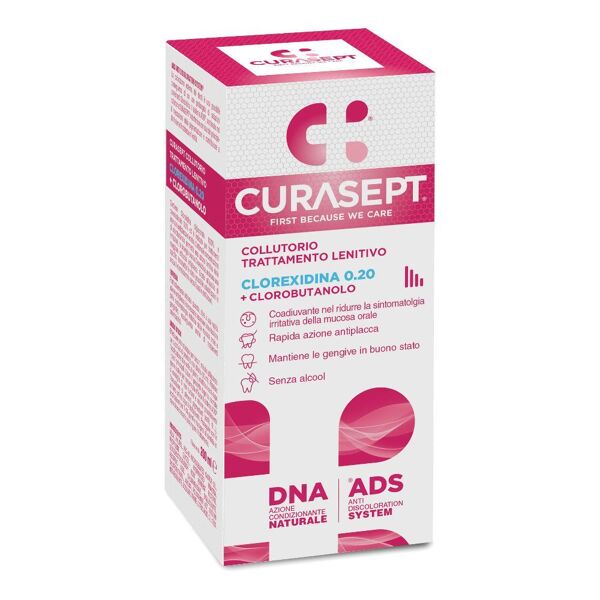 curasept cura e prevenzione dei problemi dentali collutorio ads 0,20 clorexidina e clorobutanolo 200 ml