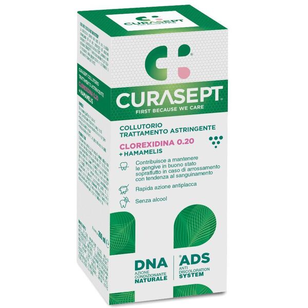 curasept cura e prevenzione dei problemi dentali collutorio ads 0,20 clorexidina e hamamelis 200 ml