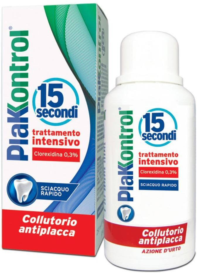 ideco plakkontrol  igiene dentale quotidiana 15 secondi collutorio 250 ml