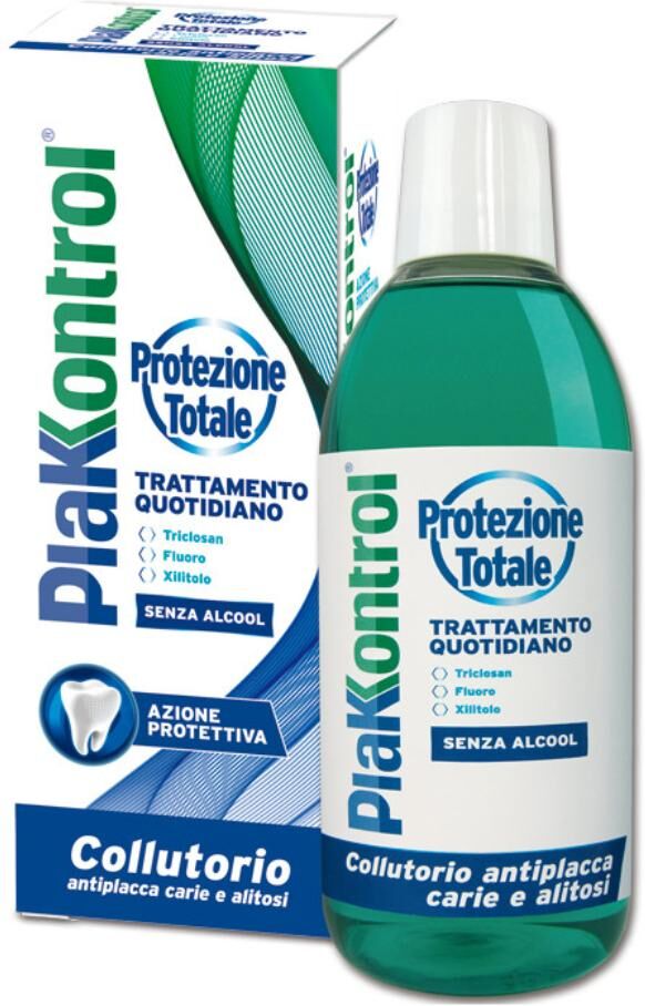 ideco plakkontrol  igiene dentale quotidiana collutorio protezione totale 500 ml