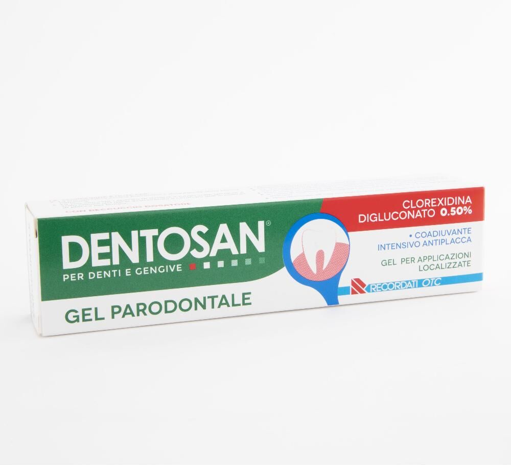 recordati otc dentosan  igiene dentale quotidiana gel parodontale 0,5% clorexidina 30 ml