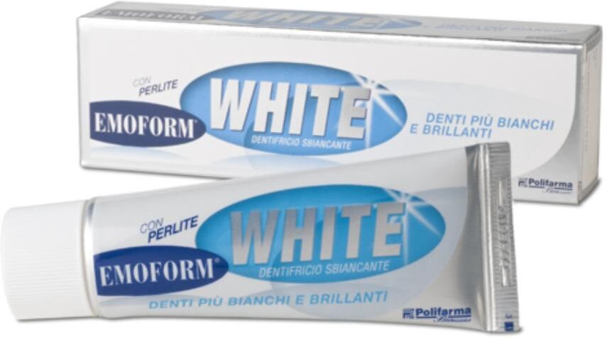 polifarma benessere srl polifarma  igiene dentale quotidiana emoform white dentifricio 40 ml